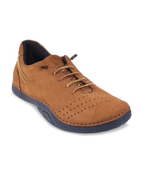 

Metro Men Tan Perforations Suede Derbys