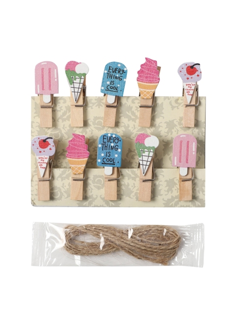 

FOREVER 21 Multi Ice-Cream Wooden Photo Clip