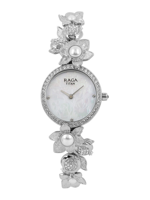 

Titan Raga Women White Mother-of-Pearl Analogue Watch 95043SM01J