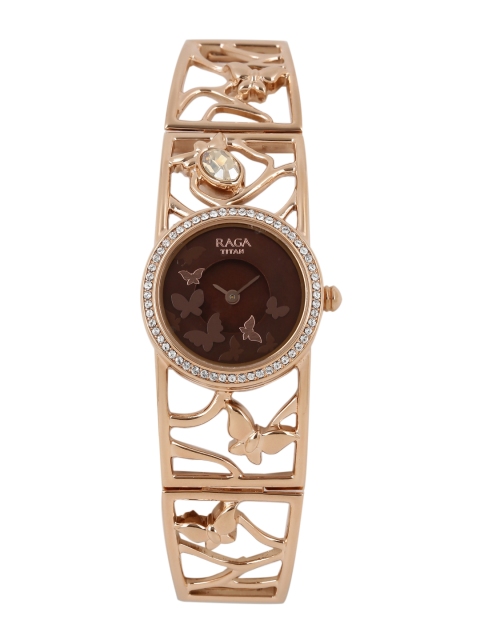 

Titan Raga Aurora Women Mother-of-Pearl Analogue Watch 95045WM01J, Brown