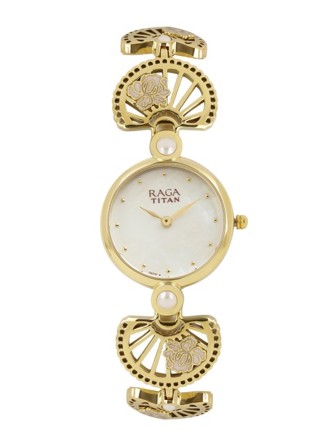 

Titan Raga Aurora Women Mother-of-Pearl Analogue Watch 2567YM01, White