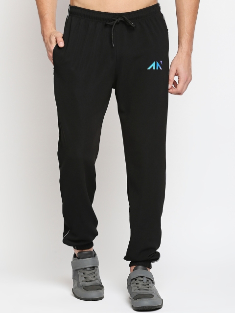 

AESTHETIC NATION Men Black Solid Joggers