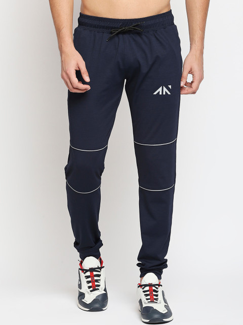

AESTHETIC NATION Men Blue Solid Joggers