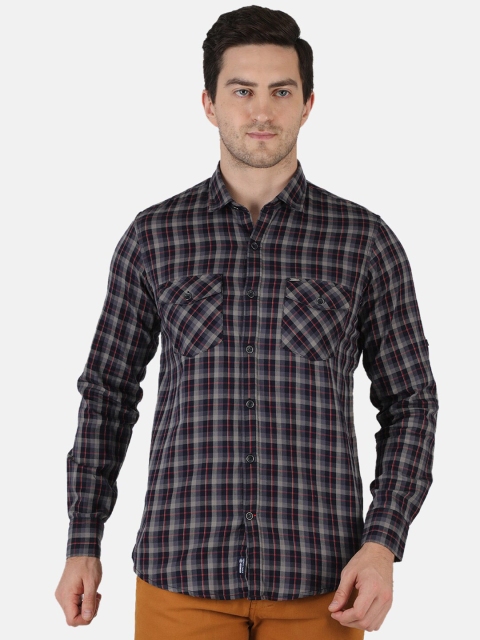 

Monte Carlo Men Multicoloured Classic Tartan Checks Opaque Checked Casual Shirt, Multi