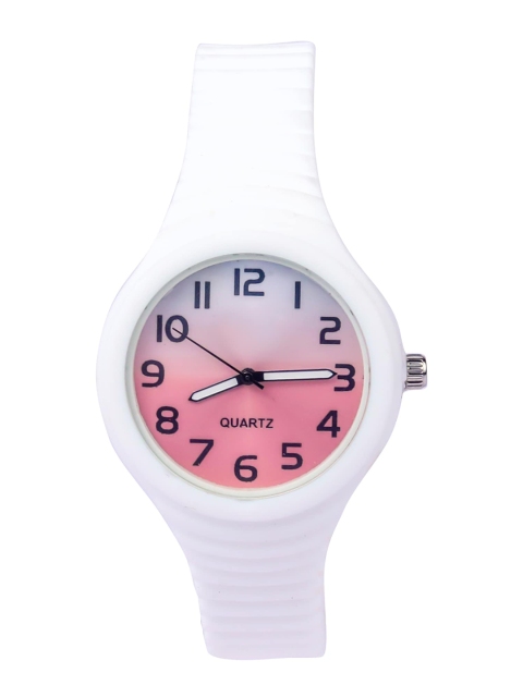 

Spiky Unisex Kids White Printed Dial & White Straps Analogue Multi Function Watch Bellersil_White