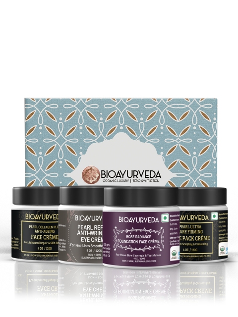 

BIOAYURVEDA Set of 4 Organic Luxury Beauty Gift Pack, Multi
