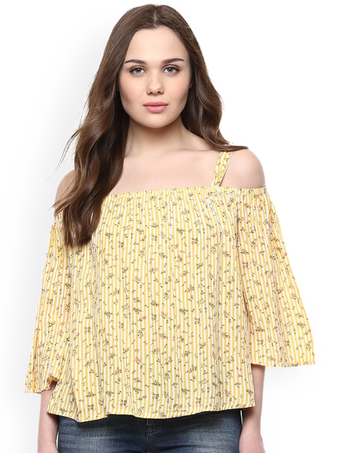 

Harpa Women Yellow Printed Top