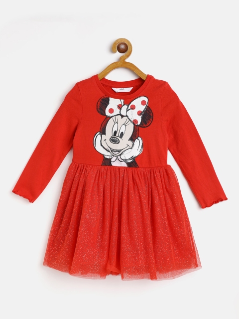 

Marks & Spencer Red Printed Dress