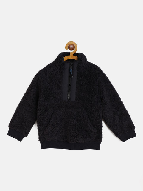 

Marks & Spencer Boys Black Front-Open Sweater