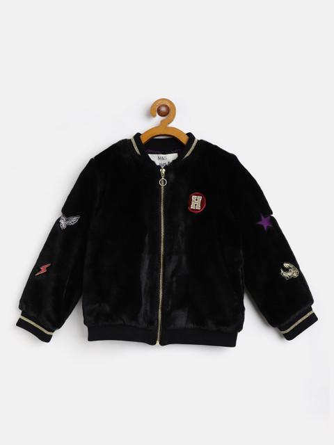 

Marks & Spencer Girls Black Open Front Jacket
