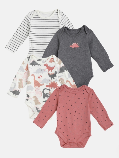 

Marks & Spencer Kids Pack Of 4 Bodysuit, Grey