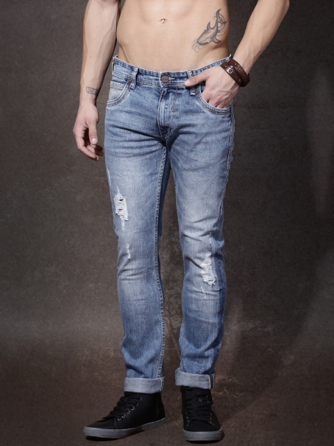 

Roadster Men Blue Skinny Fit Mid Rise Mildly Distressed Jeans