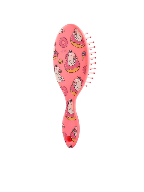 

ToniQ Unisex Kids Pink Magical Unicorn Printed Paddle Hair Brush