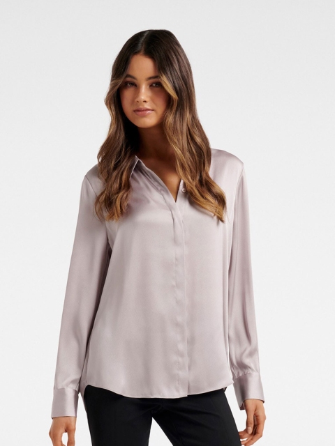 

Forever New Women Purple Opaque Casual Shirt