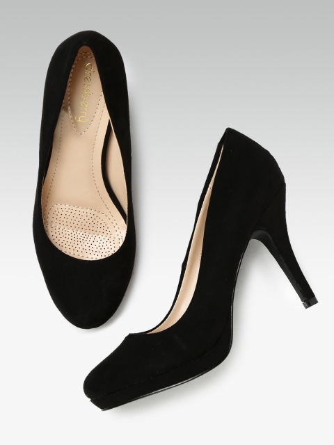 

DressBerry Women Black Solid Pumps