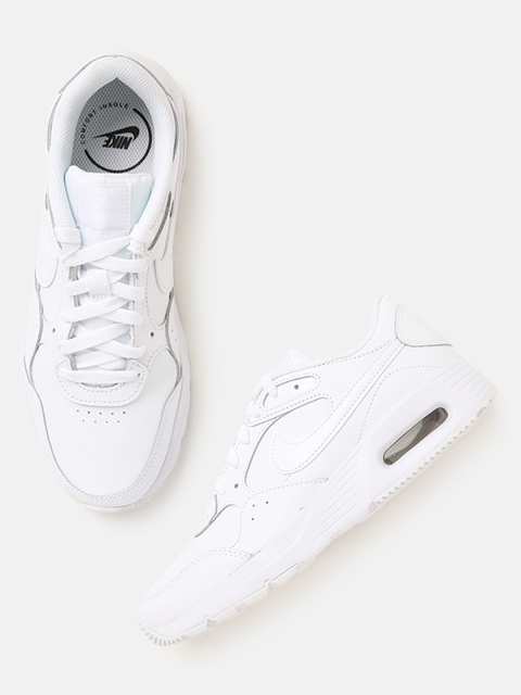 

Nike Women White Air Max SC Leather Sneakers