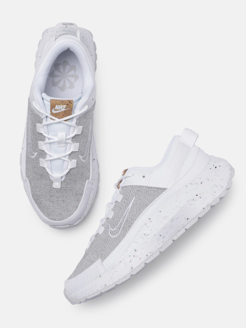 

Nike Women White & Grey Melange Crater Remixa Regular Sneakers