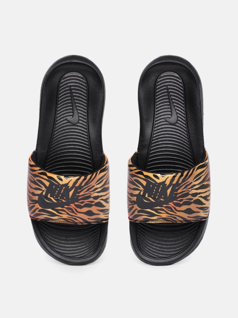 

Nike Women Black Printed Victori One Sliders