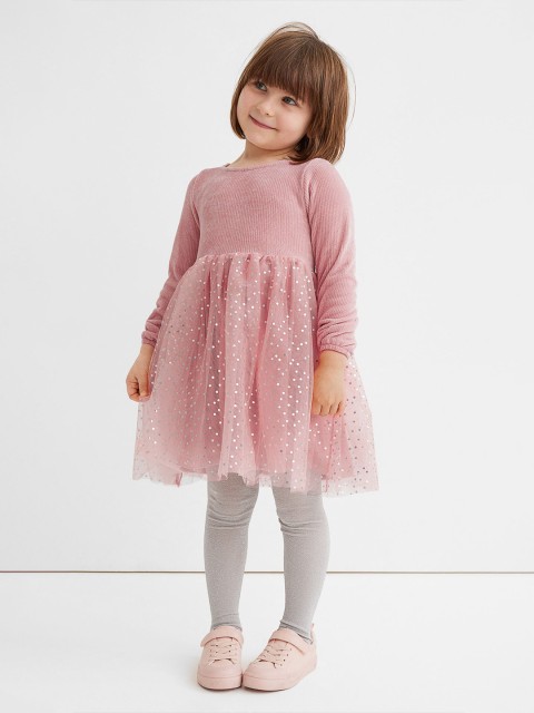 

H&M Girls Pink Chenille & Tulle Dress