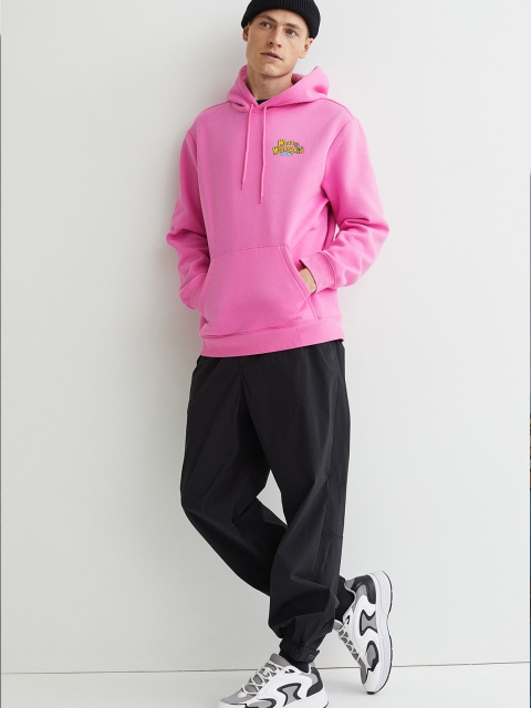 

H&M Men Pink Hoodie