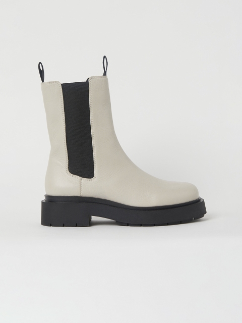 

H&M Women Beige Platform Chelsea Boots