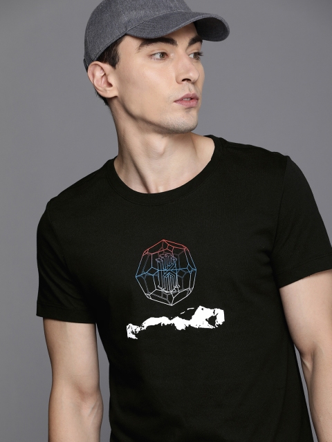 

Nike Men Black Printed DF LOGO SS T-shirt