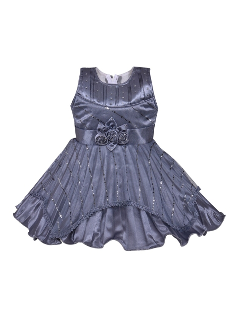 

Wish Karo Grey Embellished Net Dress