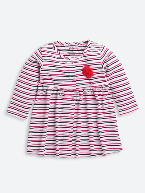 

TAMBOURINE Pink Striped T-shirt Dress