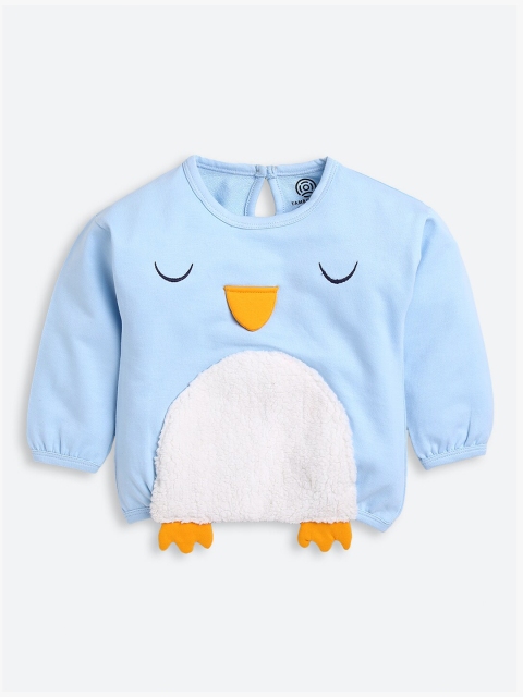 

TAMBOURINE Girls Blue Printed Sweatshirt