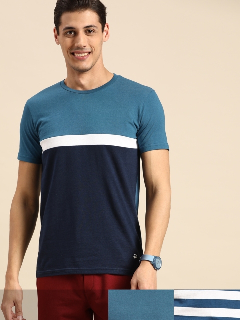 

United Colors of Benetton Men Pack of 3 T-shirts, Blue