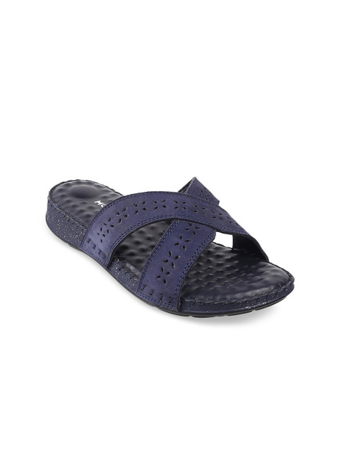 

Mochi Blue Suede Comfort Heels with Laser Cuts