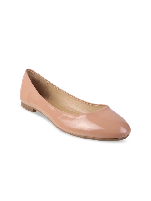 

Mochi Women Peach-Coloured Solid Casual Ballerinas