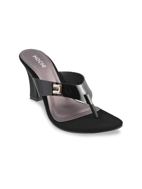 

Mochi Black & Taupe Embellished Stiletto Sandals