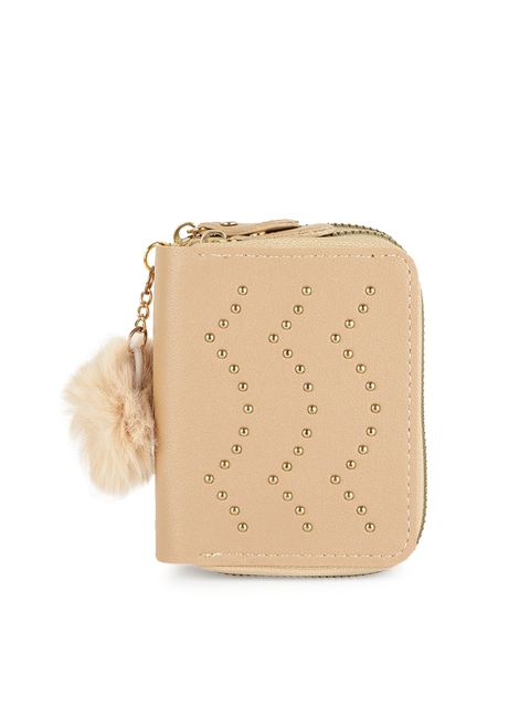 

ZEVORA Women Brown Printed Zip Around Wallet