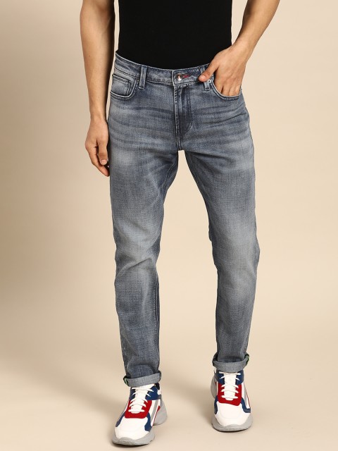 

United Colors of Benetton Men Blue Tapered Fit Light Fade Stretchable Jeans