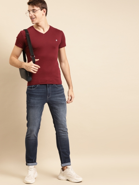 

United Colors of Benetton Men Blue Skinny Fit Light Fade Stretchable Jeans