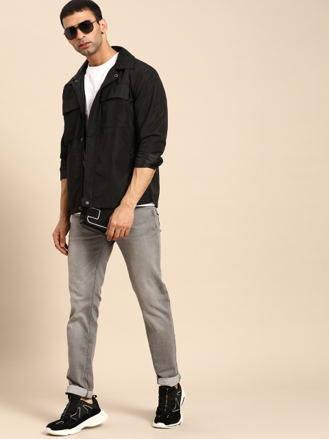 

United Colors of Benetton Men Grey Skinny Fit Light Fade Stretchable Jeans
