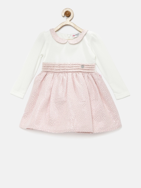 

Peppermint Girls White & Pink Fit & Flare Dress