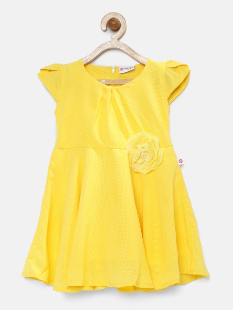 

Peppermint Girls Yellow A-Line Dress