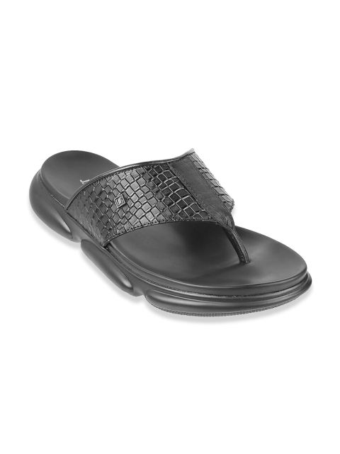 

Mochi Men Black Leather Comfort Sandals