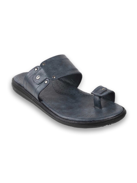 

Mochi Men Blue Leather Comfort Sandals