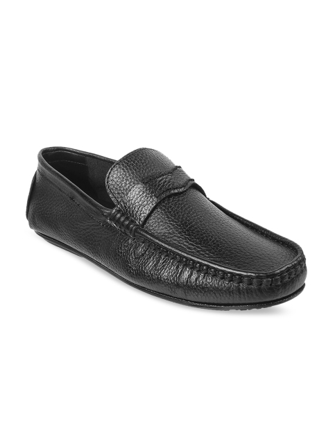

Mochi Men Black Leather Slip-On Sneakers