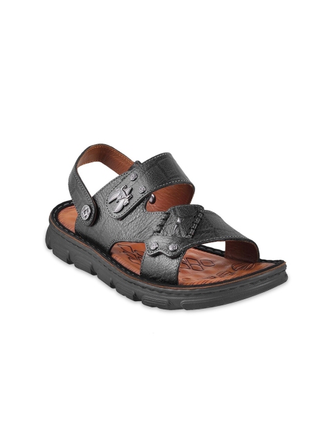 

Mochi Men Black & Brown Comfort Sandals