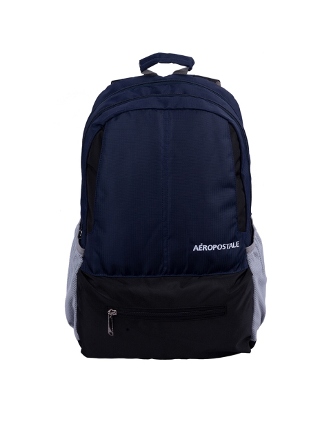 

Aeropostale Unisex Navy Blue Brand Logo Backpack