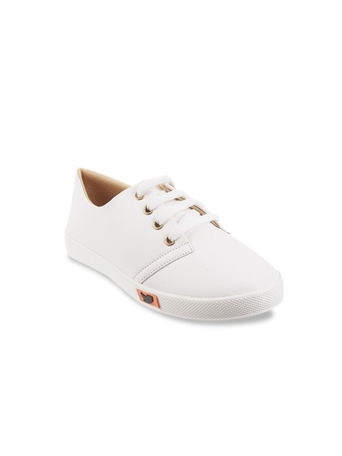 

WALKWAY Women White Solid Sneakers