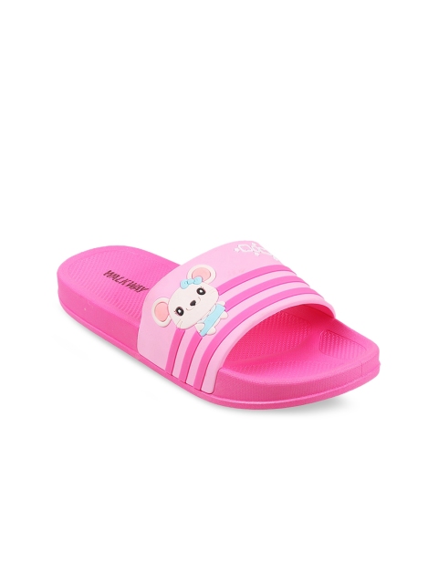 

WALKWAY Women Pink Striped Open Toe Flats