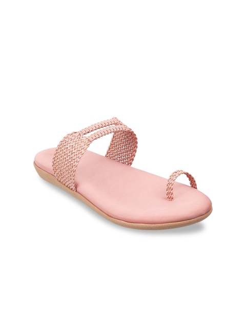 

WALKWAY Women Peach-Coloured One Toe Flats