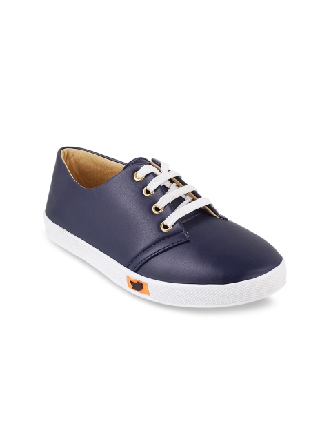 

WALKWAY Women Navy Blue Solid Regular Sneakers