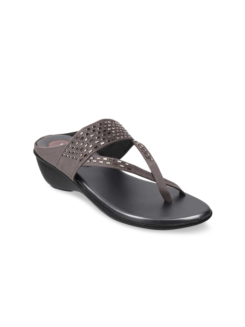 

WALKWAY Grey Embellished Platform Sandals