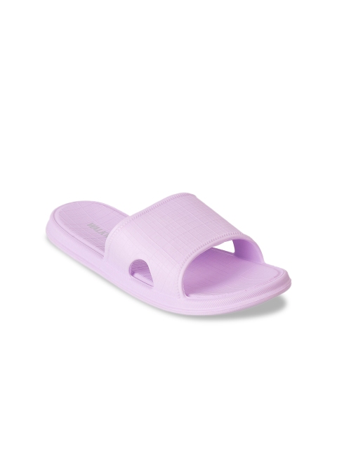 

WALKWAY Women Purple Textured Open Toe Flats